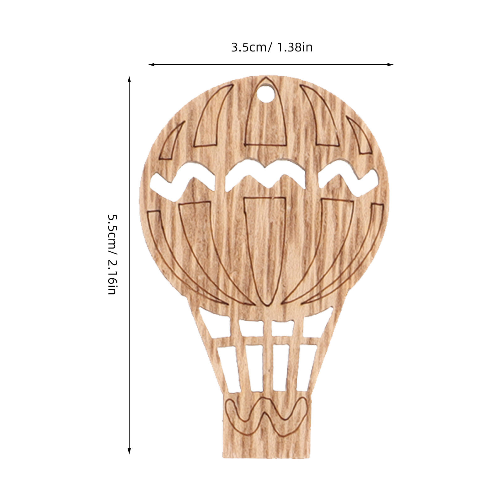 10Pcs Wooden Hot Air Balloon W - Art And Craft For Nursery ulasan dan harga