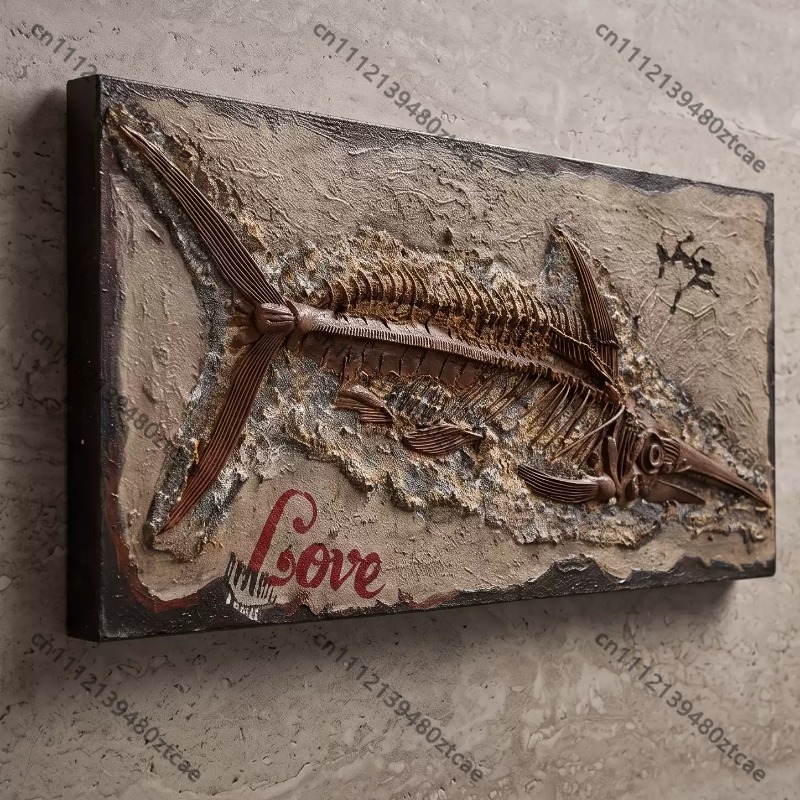 3D Metal Tin Plate Fish Bone F - Art Craft Bar ulasan dan harga