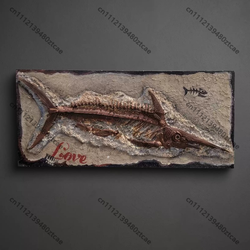 3D Metal Tin Plate Fish Bone F - Art Craft Bar ulasan dan harga