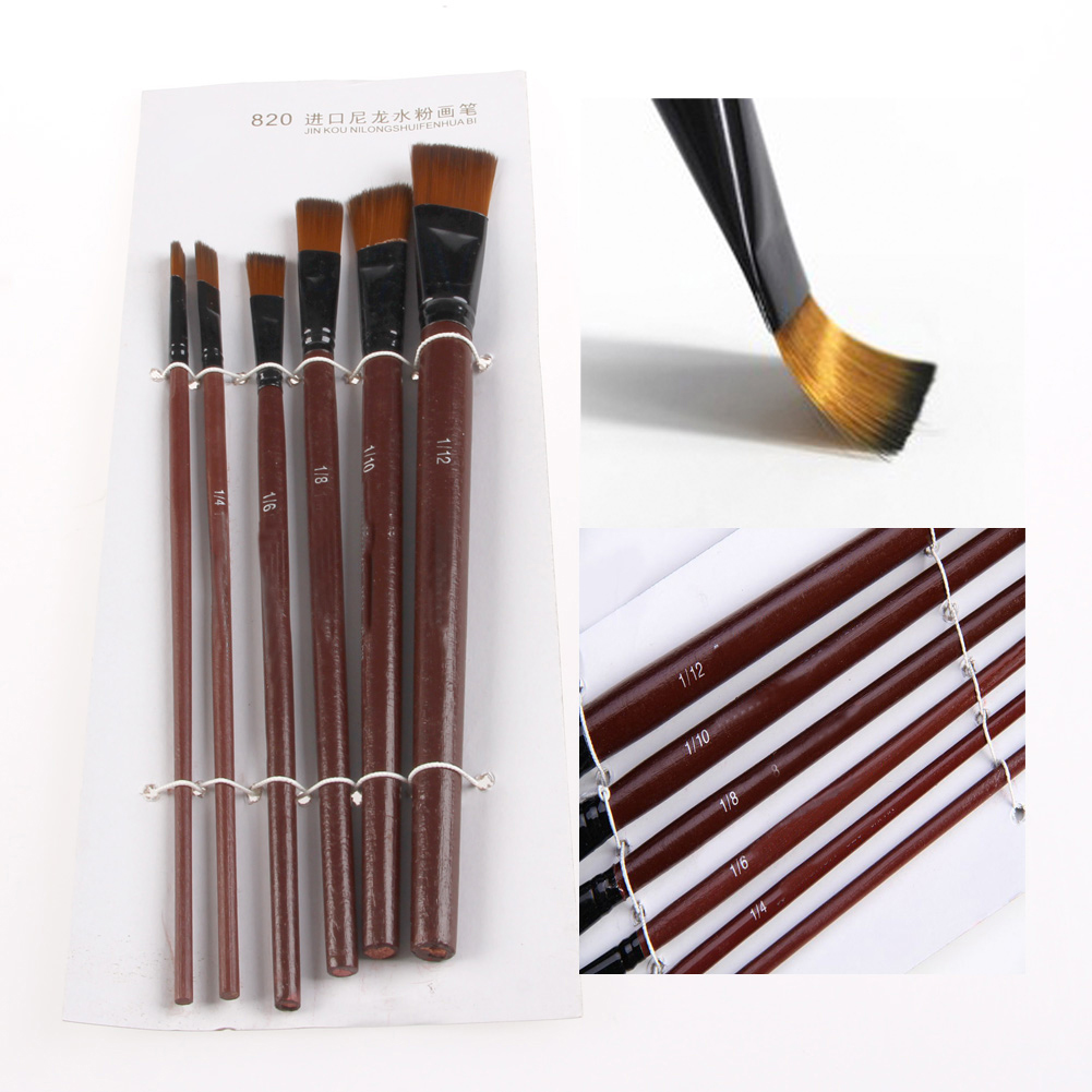 6Pcs Nylon Acrylic Oil Paint G - Gouache Paint Set ulasan dan harga
