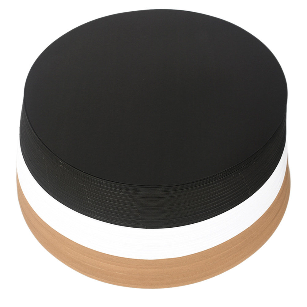 20Pcs Round Kraft Paper Smooth - Art Craft Cardboard ulasan dan harga